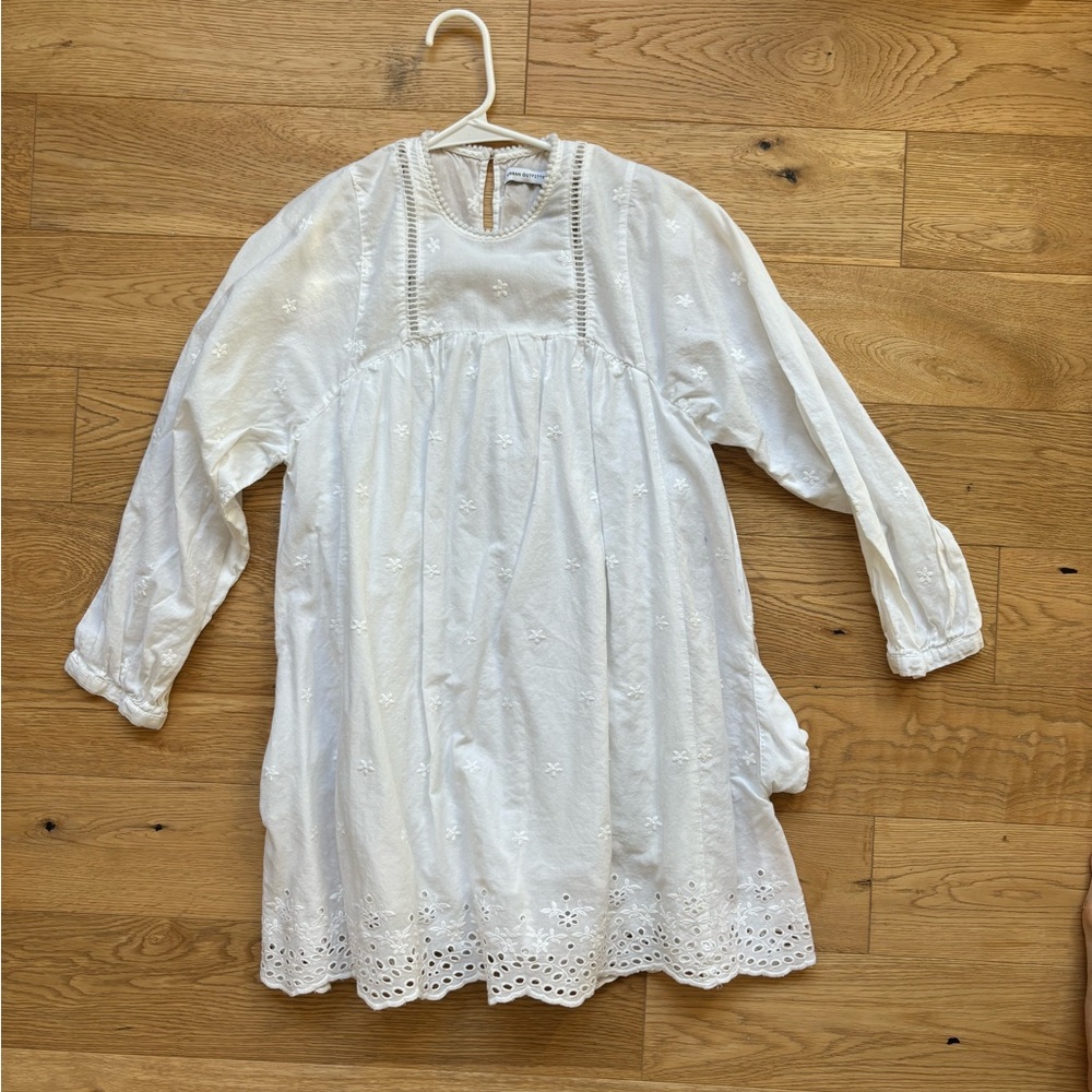 Urban outfitters white long sleeve mini dress